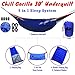 Chill Gorilla 30°F 800 Fill Power Down UNDERQUILT, Sleeping Bag, POD System for Hammocks. Designed for Hammock, Ground Camping or Backpacking. Blue