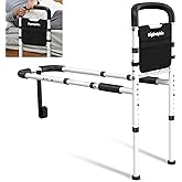 BigDolphin Bed Rails for Elderly Adults Safety - ASTM Approved Adjustable Bed Cane Supports 350LBS with Non-Slip Grip & Storage Pocket, Stable Bed Assist Rails for Seniors, Tool-Free