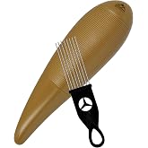 EASTROCK Guiro Instrument 3.3"x12" Latin Percussion with Scrapers Brown | Fish Shaped Musical Training Tool for Beginners and Professional Band Accompaniment