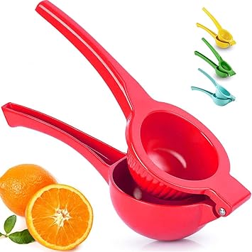 Amazon プレミアム品質 メタルレモン絞り器 ライムジュースプレス 手動プレスシトラスジューサー 新鮮なジュースを絞る レッド Niuta ジューサー しぼり器 通販
