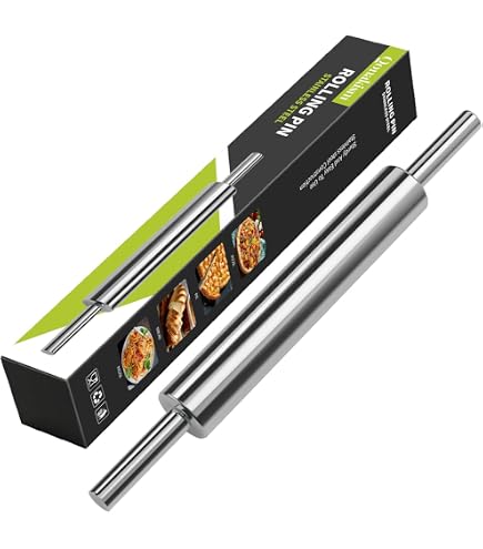 Rouleau à Pâtisserie En Acier Inoxydable Lurch 40 Cm - Professionnel Et Hygiénique