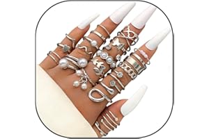 Gold Stackable Rings Set for Women Simple Twist Knuckle Finger Trendy Dainty Stacking Statement Thumb Rings for Women Non Tar