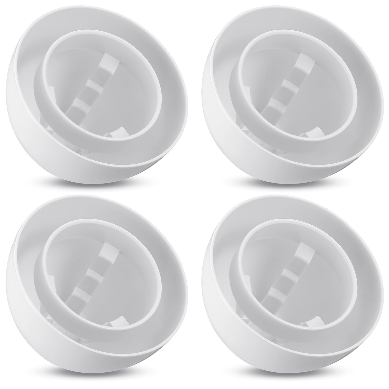 Photo 1 of Wonderjune 4pack PVC Furnace Flue Pipe Vent Cap for 1.5" 2" 3" Pipe Hemispherical Flue Roof Vent Cap Keep Small Animals Out of Exterior Exhaust Cover (White)