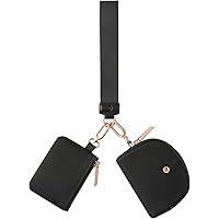 Amazon.com: Keychain Wallet Mini Zip Around Wristlet Wallets for