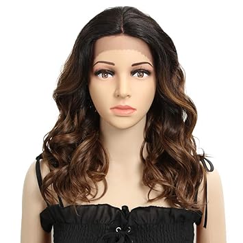 Amazon Com Remy Forte Shoulder Length Wavy Wig Lace Front Heat