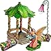 Mood Lab Fairy Garden - Figurines and Accessories Set - Hand Painted Miniature Gazebo Kit for Outdoor or House Decor