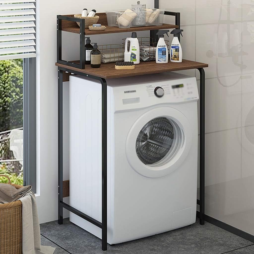 RTTzw Washing machine shelf Wrought iron laundry rack, floorstanding