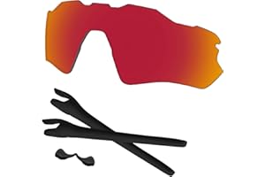 Predrox Radar EV Path Lenses & Rubber Kits Replacement for Oakley Sunglass OO9208 Polarized