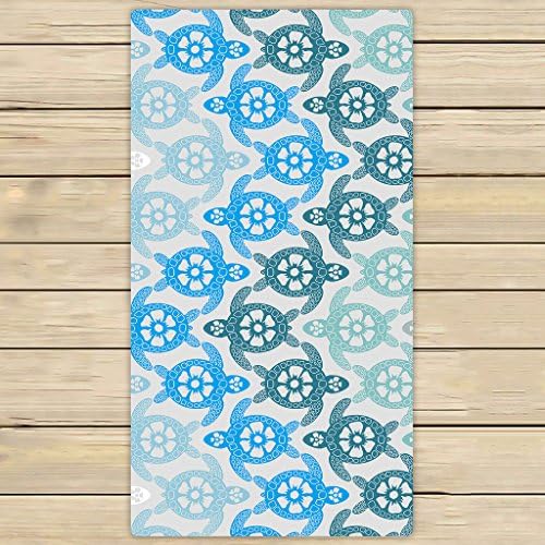 Bath Towels,Bathroom Body Shower Towel,Custom light blue little Sea Turtle Beach/Shower Towel Wrap For Home and Travel Use Size 30x56 inches
