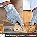 Dowellife Cut Resistant Gloves Food Grade Level 5 Protection, Safety Kitchen Cuts Gloves for Oyster Shucking, Fish Fillet Processing, Mandolin Slicing, Meat Cutting and Wood Carving. (Medium-2 Pairs)