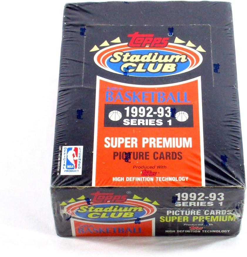 1992-93 Topps Stadium Club Series 1 Basketball Box Sealed (36 Packs)