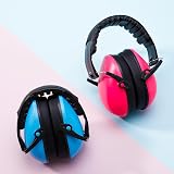 Zuimei 2 Pack Kids Ear Defenders Adjustable Earmuffs Red Blue view 7