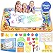 Water Aqua Doodle Drawing Mat - Mess Free Magic Toddles Large Painting Pad - Educational Coloring Writing Toys Gift for Kids Age 2+ (39.3
