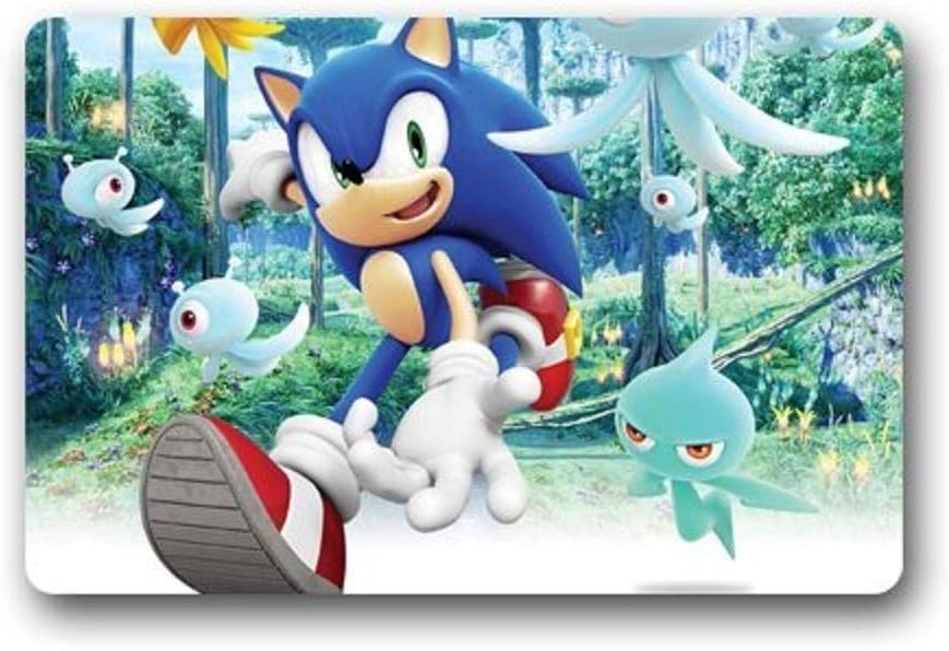 Sonic The Hedgehog Sonic Colors Custom Machine Washable Door Mats Indoor Outdoor House DoormatW 23.6 x 15.7 inches