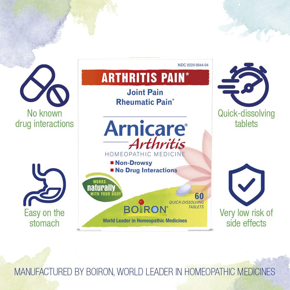 Boiron Arnicare Arthritis, 60 Tablets, Homeopathic Medicine for Arthritic Pain, Joint Pain, and Rheumatic Pain: Health & Personal Care