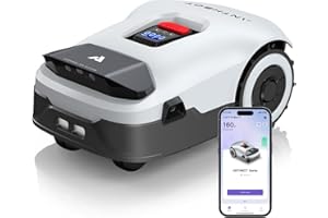 ANTHBOT Robot Lawn Mower NO Wire - 0.9 Acre, Full Band RTK+4-Eye Vision Robotic Lawnmower, Automatic Mapping, 30 Multi-Zone Management, Accurate Obstacle Avoidance, Intelligent Anti-Theft, APP Control
