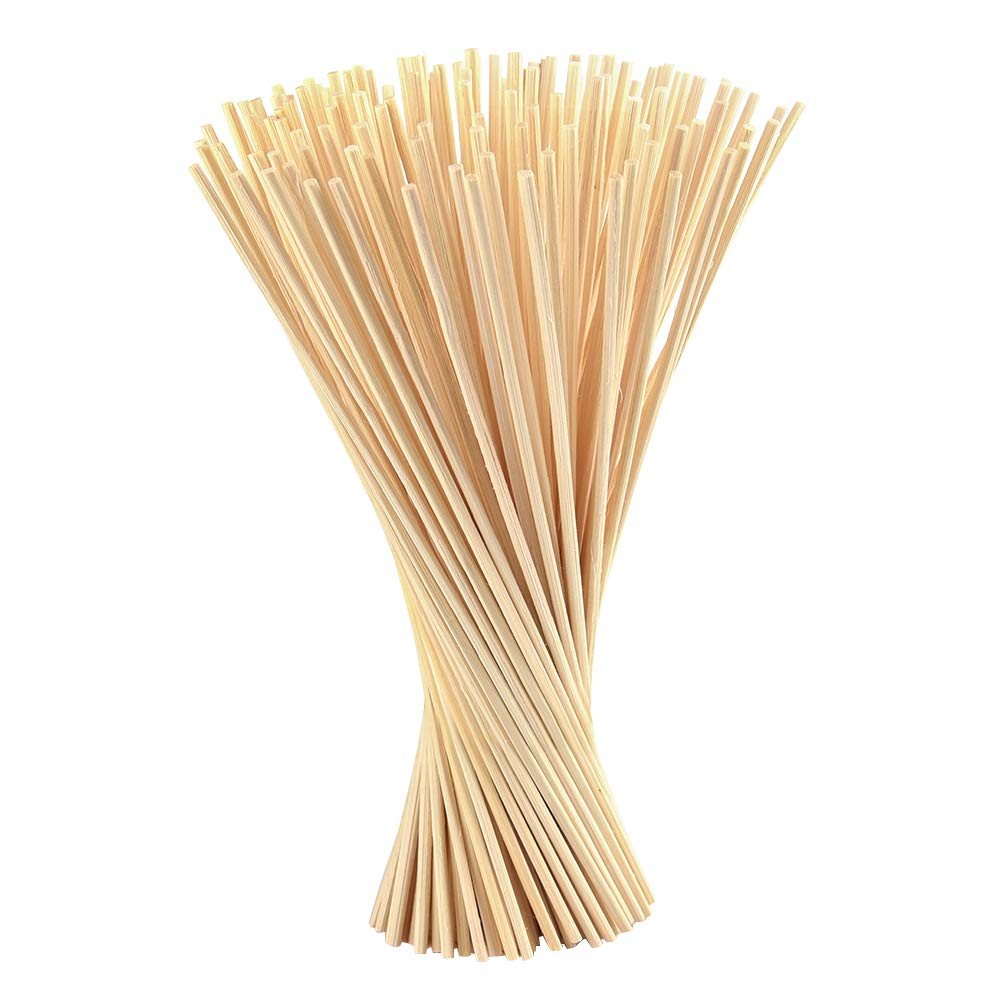 FEPITO 60 Pcs Fiber Diffuser Sticks Oil Diffusers Replacement Aroma Fibre Diffuser Sticks (24cm x 3mm)