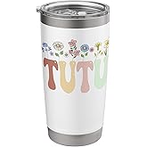 Tutu Gifts Women Wildflower Floral Design Tutu Stainless Steel Insulated Tumbler