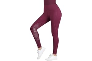 Harrison Howard Women's Riding Pants Knee-Patch Schooling Tights Horseback Riding Pants Equestrian Breeches