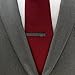 DC Comics Black Oval Batman Tie Bar, Officially Licensed