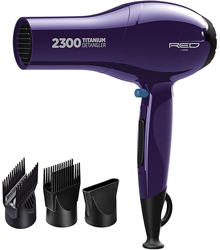 Amazon.com : Kiss Products Red Detangler Dryer Plus 3 Attachments