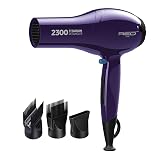 RED by Kiss Titanium 2300 Detangler Hair Dryer – Double Comb Layer Technology, 4X Faster Straightening, High Heat Resistant, Better Heat Distribution, 3 Bonus Titanium Detangler Piks, All Hair Types