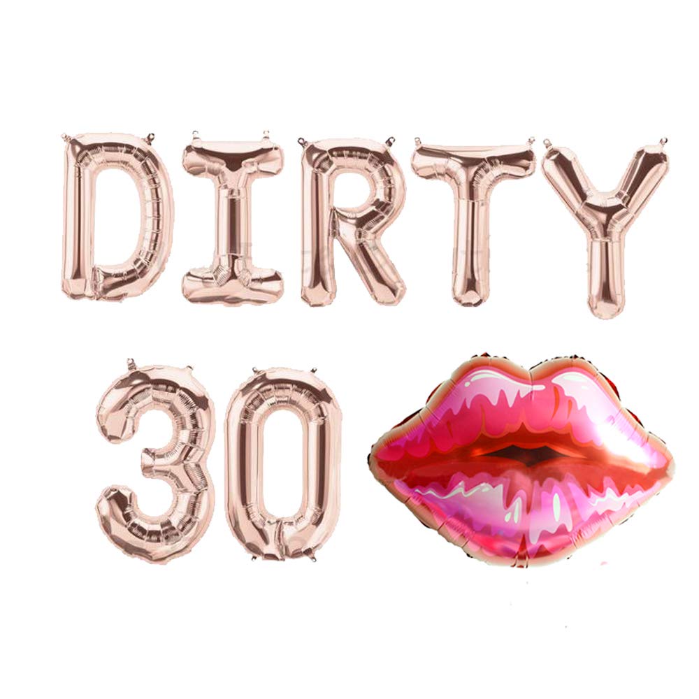 JeVenis Dirty 30 Balloons Talk 30 to Me Balloons 30 Balloons Dirty 30 Banner 30 Birthday Decoration