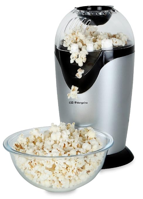 Orbegozo PA 4225 Palomitero con funcionamento rápido y sencillo, 1200 W, Plata