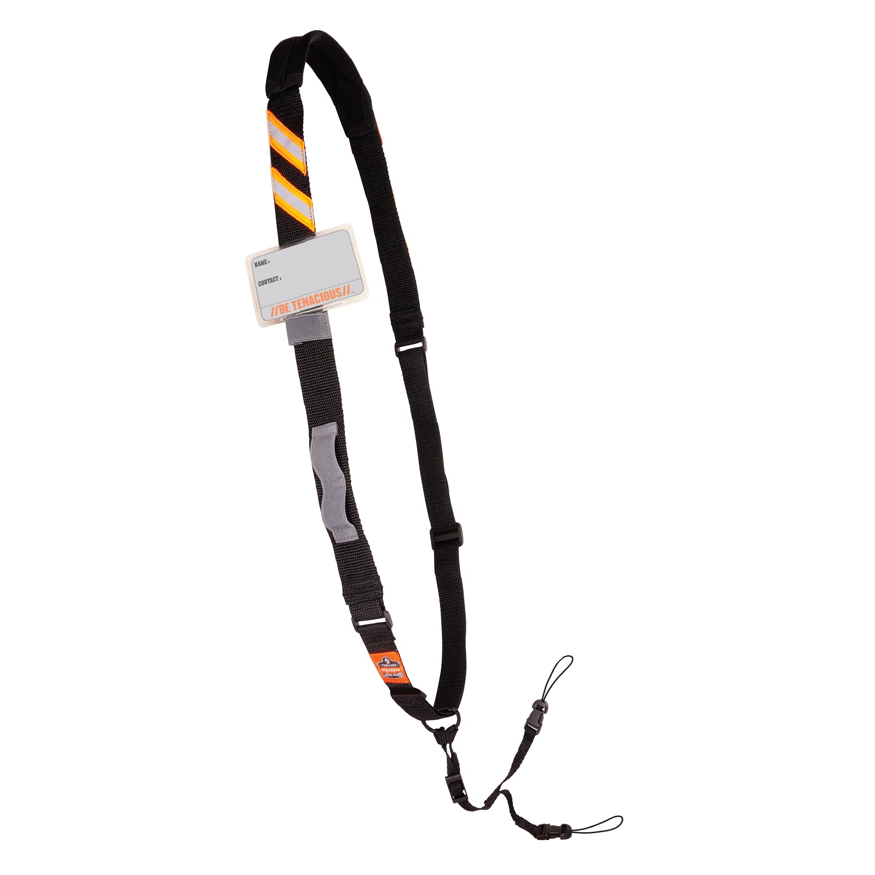 Ergodyne Squids 3137 Barcode Scanner Padded Harness, Sling Style, Tethering Lanyard for Bar Code Scanners, Black