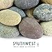 Mexican Beach Pebbles | 20 Pounds of Smooth Unpolished Stones | Hand-Picked, Premium Pebbles for Garden and Landscape Design | Mixed, 3 Inch - 5 Inch