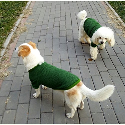Sunward Pet Dog Clothes Soft Thickening Warm Stripe Polar Fleece Winter Clothes (L2, Red) - Thumbnail 5
