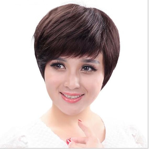 Amazon Richair 人毛ウィッグ フルウィッグ 円形脱型症に使うウイッグ ショート 女 医療用ウィッグ 100 人毛ウィッグ ウィッグ 医療用かつら 医療用ウィッグ 人毛ウイッグ 人工皮膚付け 自然な黒 フルウィッグ 通販