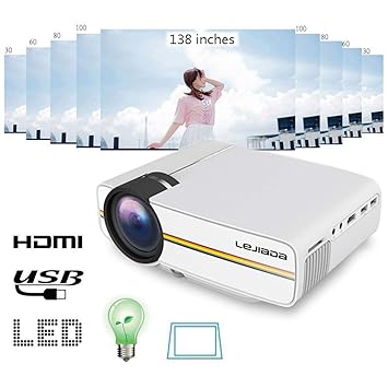 Proyector Portátil Mini Proyector LED Vertical corrección ...