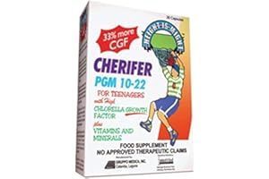 INTERMED Growth Enhancer - Cherifer PGM 10-22 High Chlorella Growth Factor (CGF), Taurine and Lysine 30 Caps