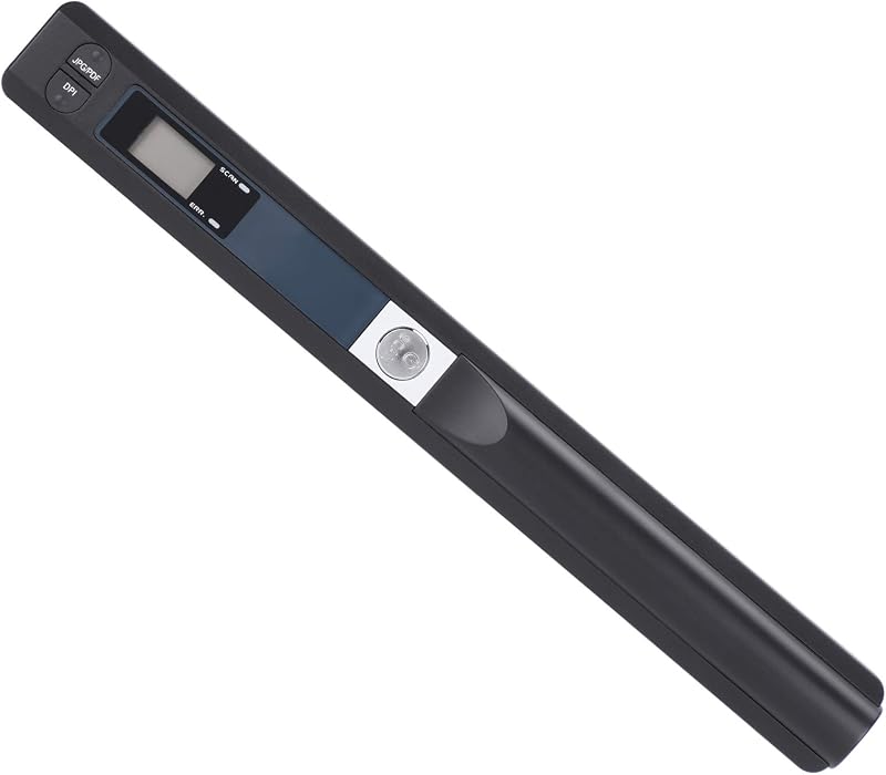 Asixxsix Scanner Pen Portable Drive-Free ABS A4 Scanner USB Fast Scan