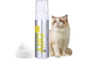 GJYC PET Waterless Kitten Shampoo Cat Shampoo - Licking Safe Dry Foam for Cats & Kittens | Rinse Free, Dander Reducing, Paraben-Free, pH Balanced (6.76 oz)