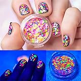 NICOLE DIARY 1 Box 1mm-2mm Mixed Nail Glitter Multicolor DIY Decoration Mini Round Thin Paillette Design Nail Art Glitter