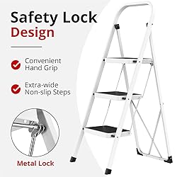 HBTower Step Ladder Folding Step Stool for Adults