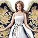 The Hamilton Collection Lena Liu Angel Figurine with Hand Applied Golden Floral and Hummingbird Artwork