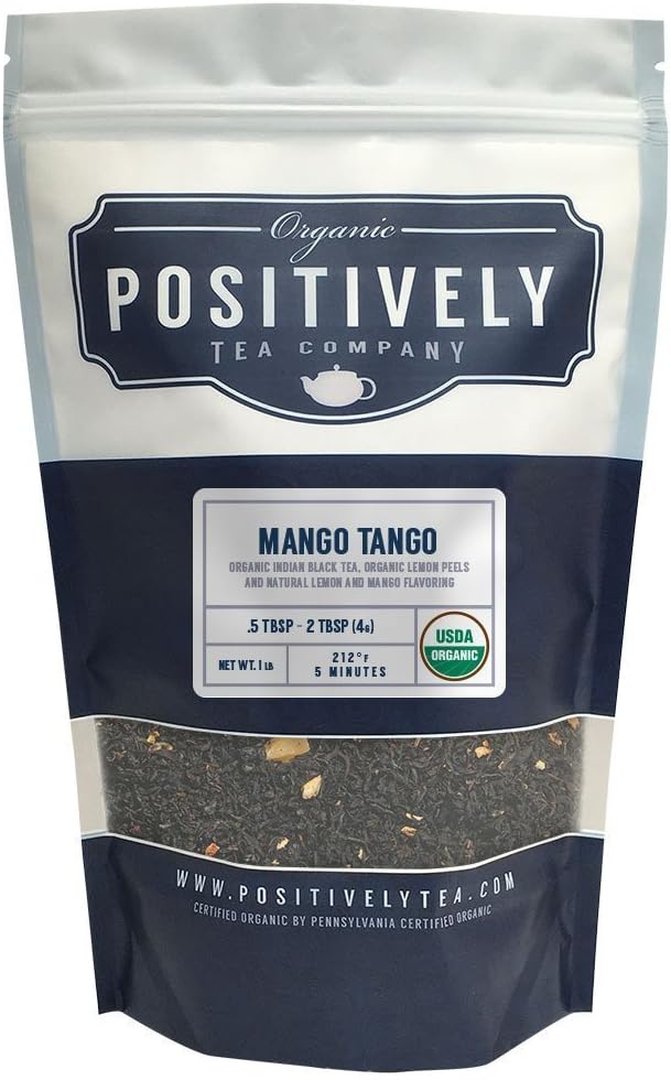 Organic Mango Tango Black Tea, Loose Leaf Bag, Positively Tea LLC. (1