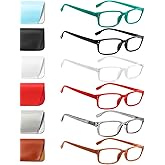 Kerecsen 6-Pack Reading Glasses Blue Light Blocking,Spring Hinge Readers for Men Women,Computer Eyeglasses