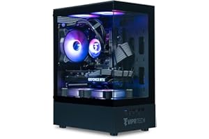 ViprTech Stryker 3.0 Liquid-Cooled PC - AMD Ryzen 7 (4.1GHz Turbo), RTX 3060 12GB, 32GB DDR4 3200, 1TB NVMe SSD, 700W PSU, WiFi BT, Win 11 Pro, RGB, Gaming Desktop Computer Prebuilt, Black