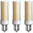LUHMQ 3 Pack E12 LED Bulbs E12 Candelabra Bulb C7 Chandelier Bulb C37 LED Fan Light Bulbs Kx-2000 Bulbrite Replacement,7W Equivalent to 70W Incandescent Bulb 700LM AC120V (Warm White 3000K)