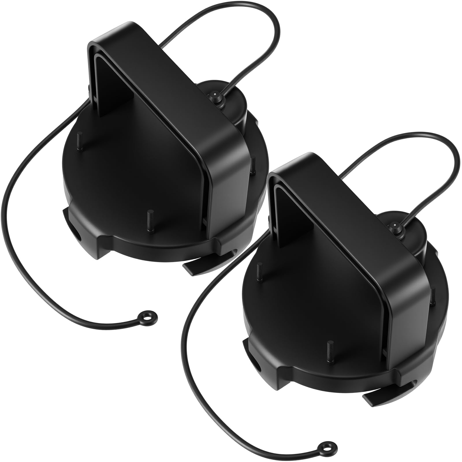 Photo 1 of Colingmill Rv Sewer Valve Cap with Handle - 3'' Rv Sewer Cover Waste Valve Cap for Camper Trailer Easy to Install & Use(2 Pcs,Black)
