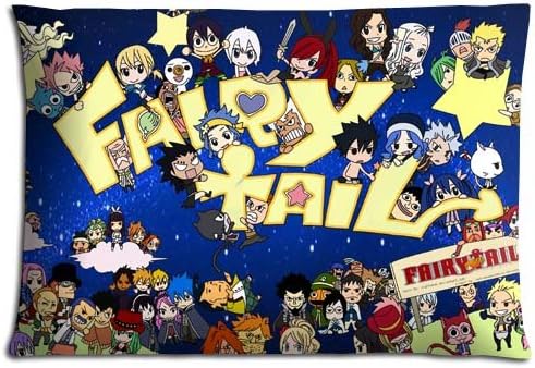 Pillowcases Polyester Cotton Bedding Pillow Covers Cases Supreme Zippered Fairy Tail 20x30 inch 50x76 cm
