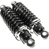 Rear Shock Damper,Rear Street Coilover Springs | Universal Heavy Duty Adjustable Shocks Absorbers SET Black Coated Springs(250 Pound)