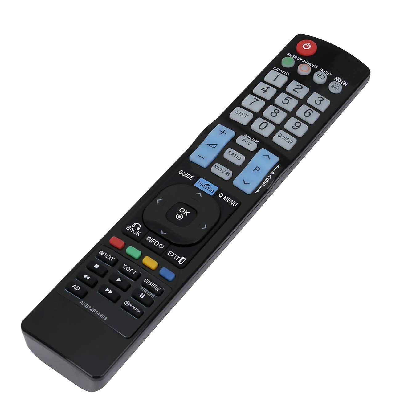 VINABTY AKB72914293 Replacement Remote Control Fit for LG TV Sub AKB72915207 AKB72915217 AKB72915246 AKB73275606 AKB72915244 AKB72914202 60PV250A-ZA 60PV250K-ZA 42PT351-ZC 42PT351A-ZC