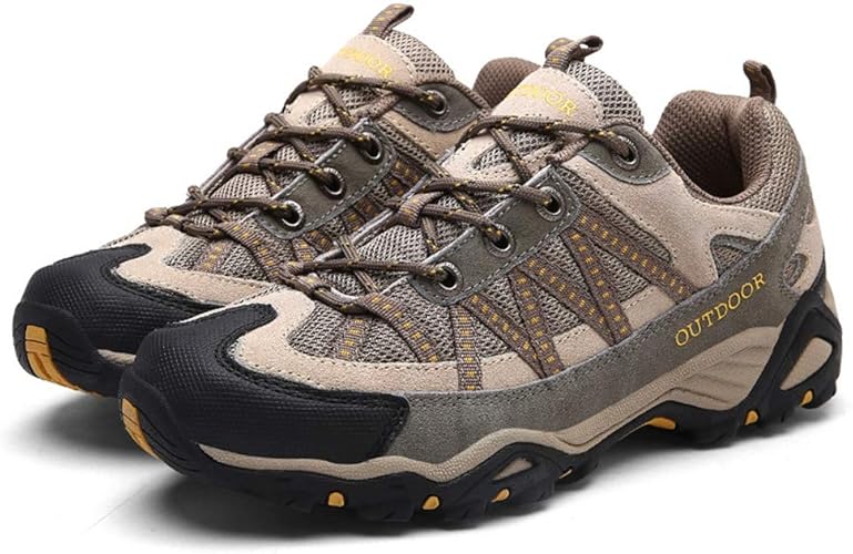 Amazon Estoni メンズ レディース 登山靴 ハイキング トレッキングシューズ アウトドアシューズ トラベル 山登り スピードハイキング 縦走 レースアップ ローカット クッション性 運動靴 スニーカー 28 0cm 黒 グレー ブラウン Estoni ハイキング トレッキング