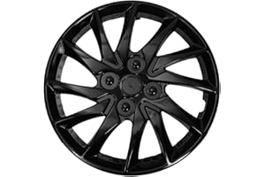 SHERCHPRY Hubcaps Wheel Cover for 14 inch Wheel, Car Wheels Hub Decoration, Car Tires Hub Caps, ABS Plastic Snap Buckle Rim C