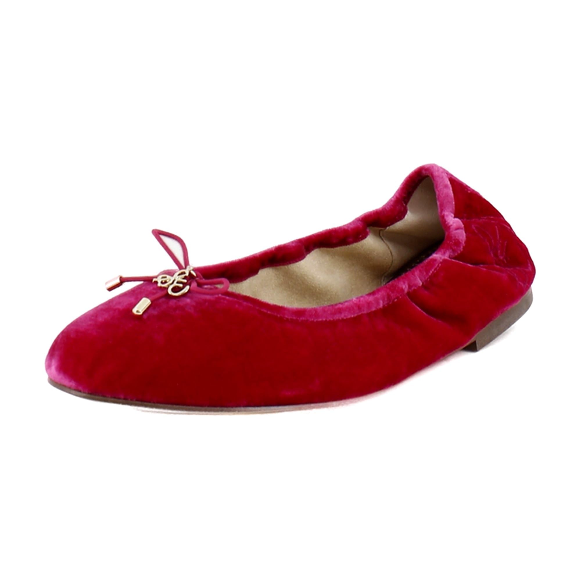 Sam Edelman Women's Felicia Ballet Flat Pink Topaz Velvet 10.5 Medium Image